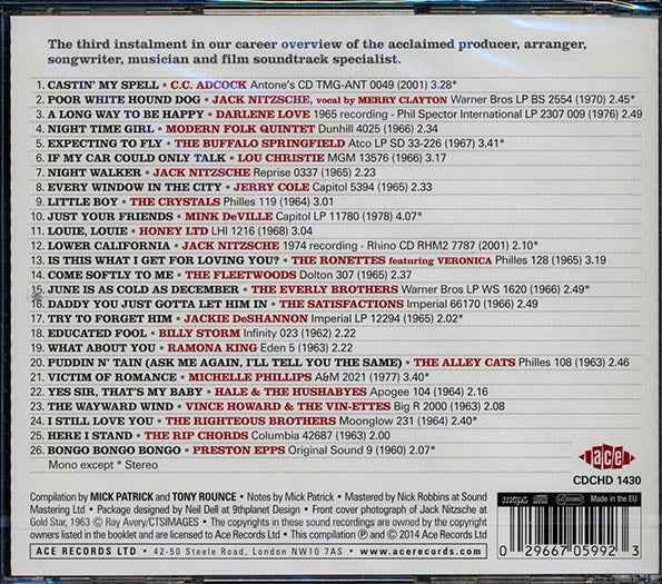 Jack Nitzsche, Jerry Cole, The Buffalo Springfield, Etc. - Night Walker: The Jack Nitzsche Story Volume 3 (CD)
