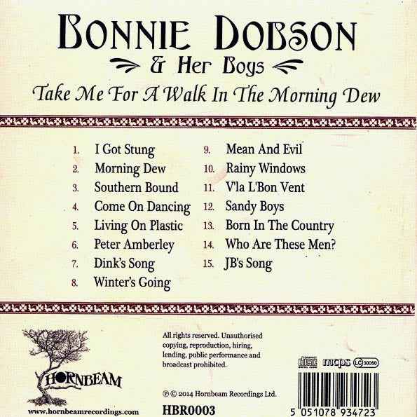 Bonnie Dobson - Take Me For A Walk In The Morning Dew (CD)