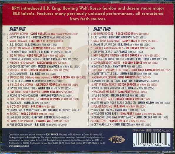 Various - No More Doggin': The RPM Records Story Volume 1 1950-1953 (52 tracks) (CD)