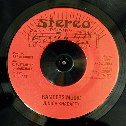 Jr. Khadaffy - Rampers Music  /  Version (7")
