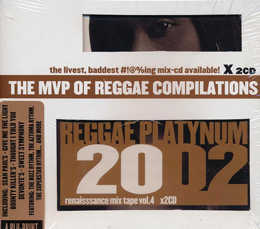 Buju Banton, Bounty Killer, Dr. Dre, Sean Paul, Etc. - Reggae Platynum 2002 + Renaissance Mix Volume 4 (32 tracks) (CD)