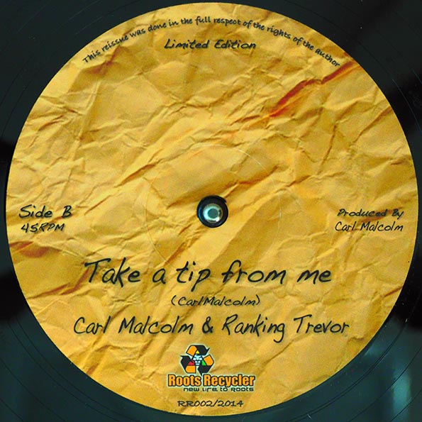 Carl Malcolm, Ranking Trevor - Repatriation (Extended Mix)  /  Carl Malcolm, Ranking Trevor - Take A Tip From Me (12")