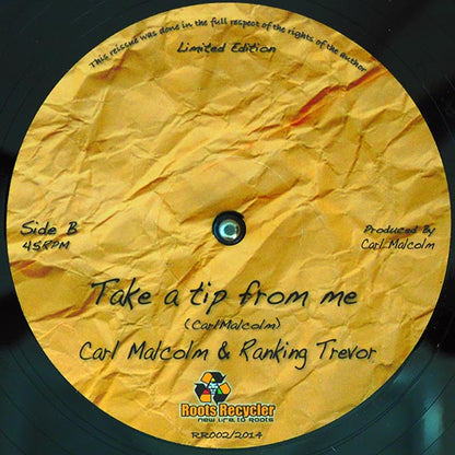 Carl Malcolm, Ranking Trevor - Repatriation (Extended Mix)  /  Carl Malcolm, Ranking Trevor - Take A Tip From Me (12")