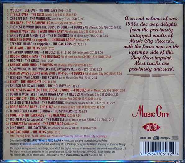 Various - Music City Vocal Groups: Rock 'N' Roll It, Mambo, Stroll It (CD)