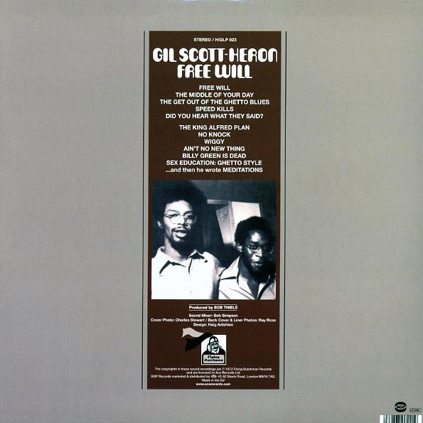Gil Scott-Heron - Free Will (LP)