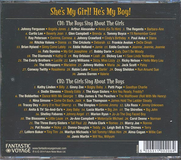 Various - She's My Girl! He's My Boy! (60 tracks) (CD)