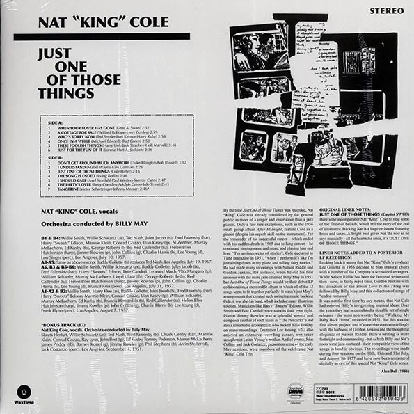Nat King Cole - Just One Of Those Things (+4 bonus tracks) (ltd. ed.) (180g) (LP) - PureSound Records
