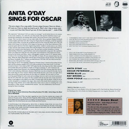 Anita O'Day, Oscar Peterson - Anita Sings For Oscar (ltd. ed.) (180g) (remastered) - PureSound Records