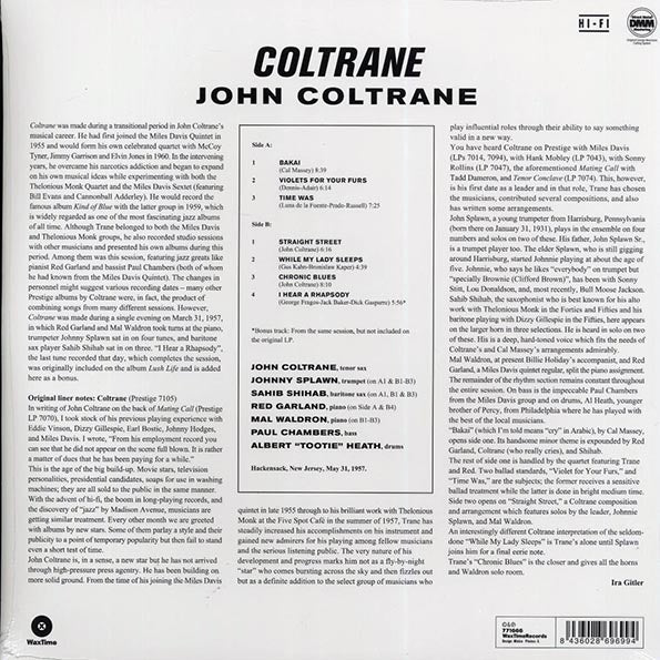 John Coltrane - Coltrane (+bonus track) (ltd. ed.) (180g) (LP) - PureSound Records