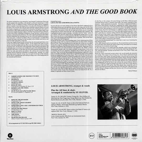Louis Armstrong & His All-Stars, The Sy Oliver Choir - Louis And The Good Book (+bonus track) (ltd. ed.) (180g) (LP) - PureSound Records