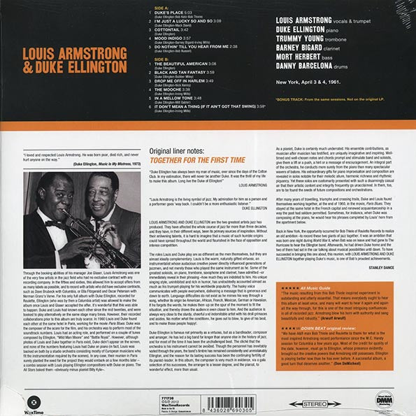 Louis Armstrong, Duke Ellington - Louis Armstrong & Duke Ellington: The Great Summit (+bonus track) (ltd. ed.) (180g) (LP) - PureSound Records