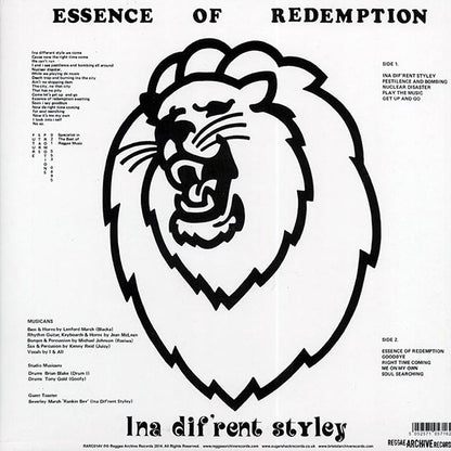 Essence Of Redemption - Ina Dif'rent Styley (2014 FIRST PRESS) (LP)