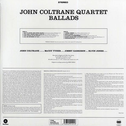 John Coltrane Quartet - Ballads (+bonus track) (ltd. ed.) (180g) (LP) - PureSound Records