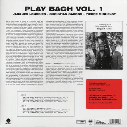 Jacques Loussier - Play Bach No. 1 (ltd. ed.) (180g) (LP) - PureSound Records