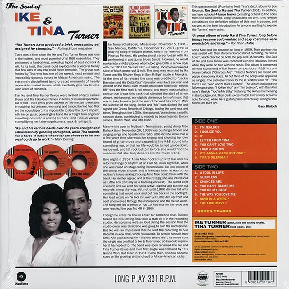 Ike Turner & Tina Turner - The Soul Of Ike & Tina Turner (+4 bonus tracks) (ltd. ed.) (LP) - PureSound Records