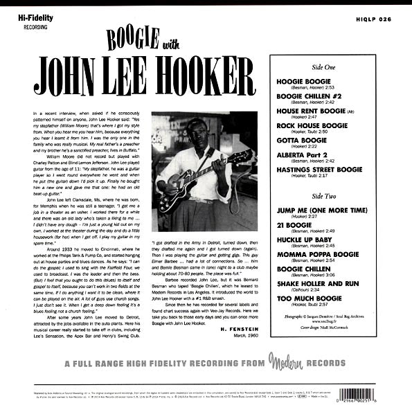 John Lee Hooker - Boogie With John Lee Hooker (LP)