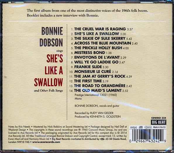 Bonnie Dobson - She's Like A Swallow (CD)