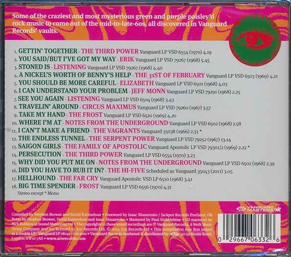 Various - Follow Me Down: Vanguard's Lost Psychedelic Era 1966-1970 (CD)