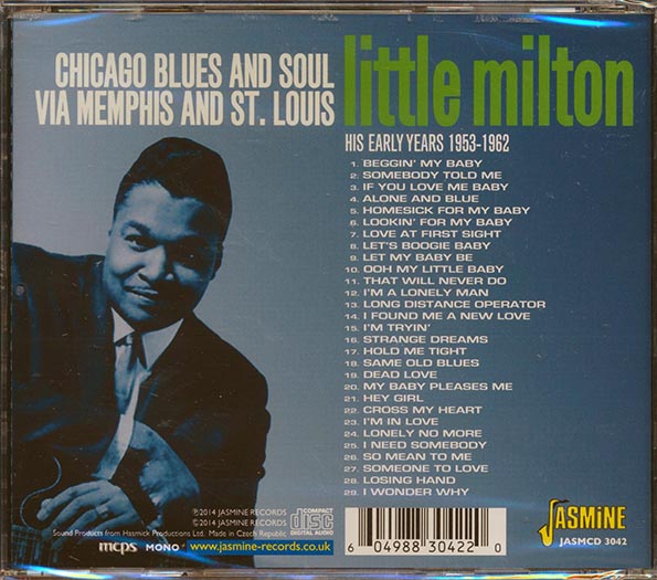Little Milton - Chicago Blues And Soul Via Memphis And St. Louis: His Early Years 1953-1962 (CD)