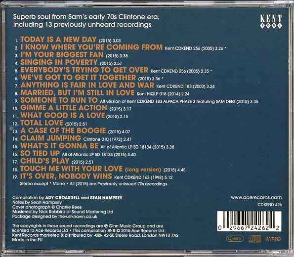 Sam Dees - It's Over: 70s Songwriter Demos & Masters (CD)