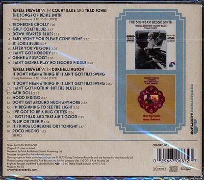 Teresa Brewer - The Songs Of Bessie Smith + It Don't Mean A Thing If It Ain't Got That Swing (CD)
