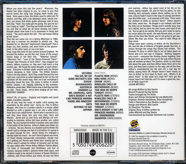 The Kinks - Arthur Or The Decline And Fall Of The British Empire (CD)