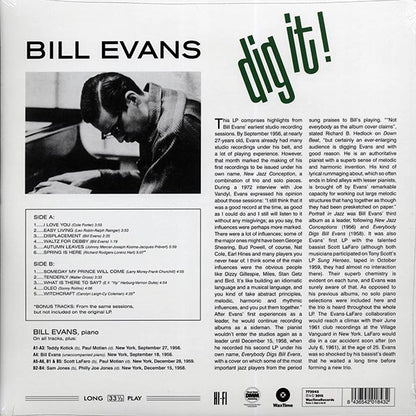 Bill Evans - Dig It! (ltd. ed.) (LP) - PureSound Records