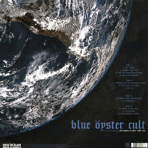 Blue Oyster Cult - Live In America: Recorded In New York 1981 (ltd. ed.) (2xLP) (LP) - PureSound Records
