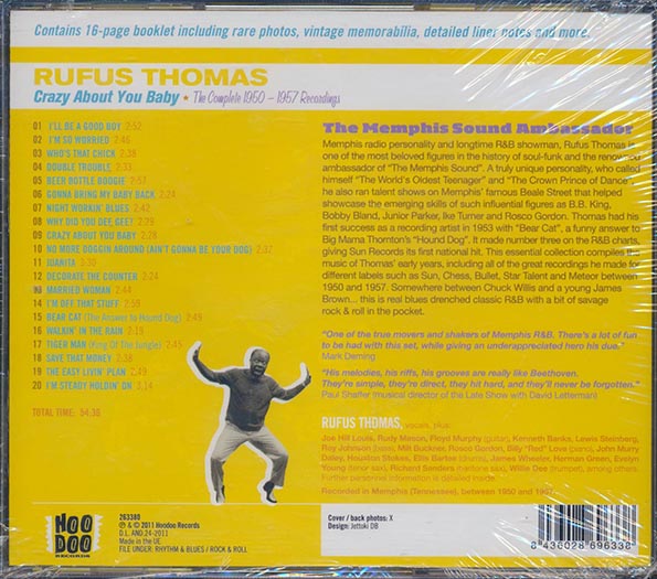 Rufus Thomas - Crazy About You Baby: The Complete 1950-1957 Recordings (CD)