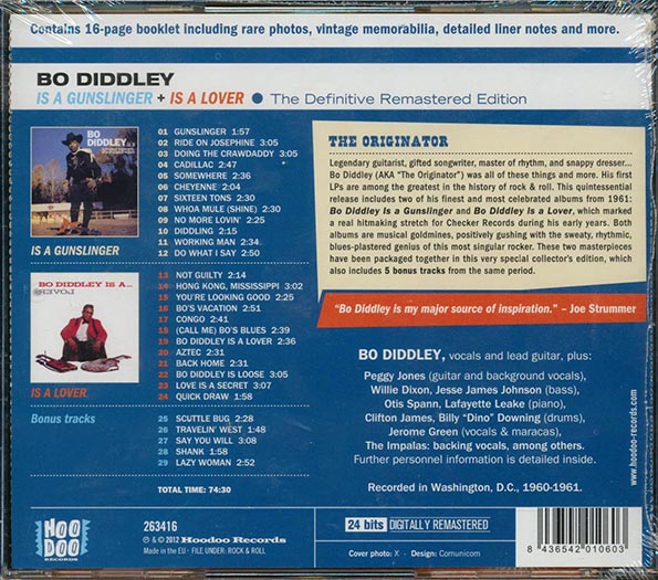 Bo Diddley - Is A Gunslinger + Is A Lover (CD)