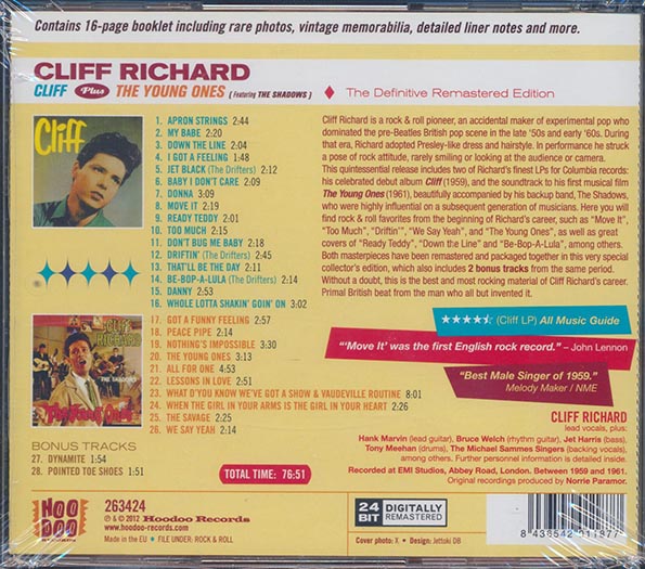 Cliff Richard - Cliff + The Young Ones (CD)