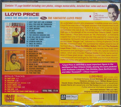 Lloyd Price - Sings The Millon Sellers + The Fantastic Lloyd Price (2 albums on 1 CD) (31 tracks) (incl. 16-page booklet) (remastered) (CD)