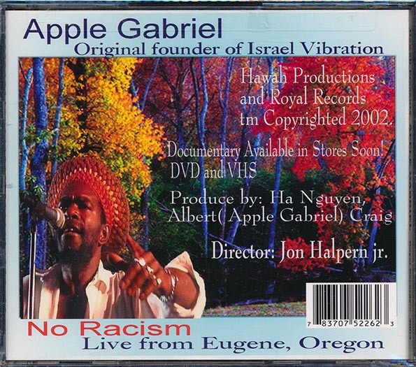 Apple Gabriel - No Racism: Live (CD)