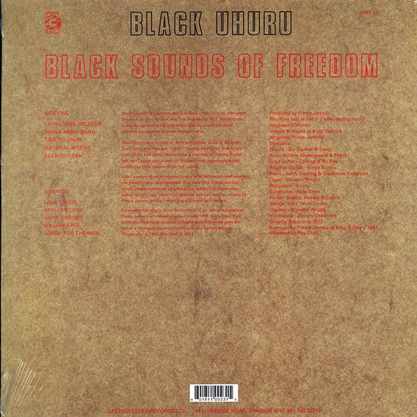 Black Uhuru - Black Sounds Of Freedom (LP) - PureSound Records