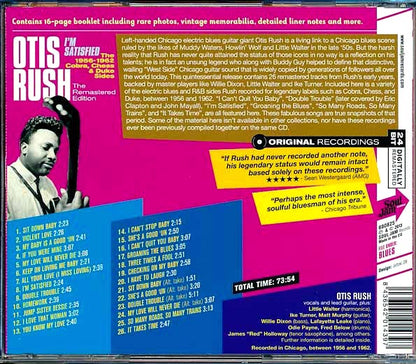 Otis Rush - I'm Satisfied: The 1956-1962 Cobra, Chess & Duke Sides (CD)