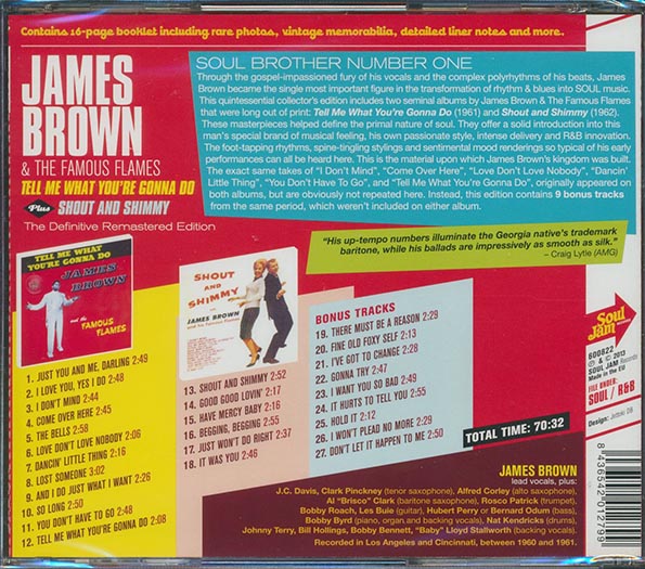 James Brown - Tell Me What You're Gonna Do + Shout And Shimmy (CD)