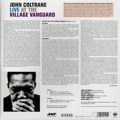 John Coltrane - Live At The Village Vanguard (+bonus track) (ltd. ed.) (180g) (LP) - PureSound Records