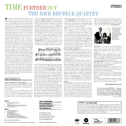Dave Brubeck Quartet - Time Further Out (ltd. ed.) (LP) - PureSound Records