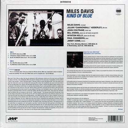 Miles Davis - Kind Of Blue (ltd. ed.) (180g) (LP) - PureSound Records