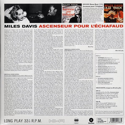 Miles Davis - Ascenseur Pour L'Echafaud (ltd. ed.) (LP) - PureSound Records