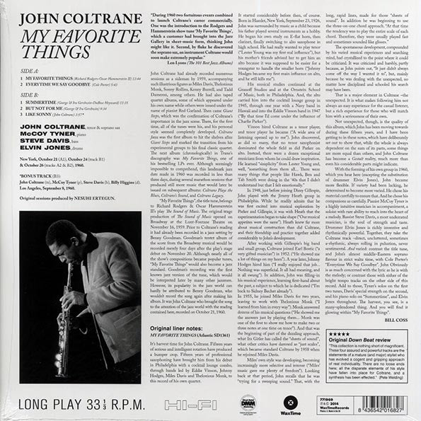 John Coltrane - My Favorite Things (+bonus track) (ltd. ed.) (LP) - PureSound Records