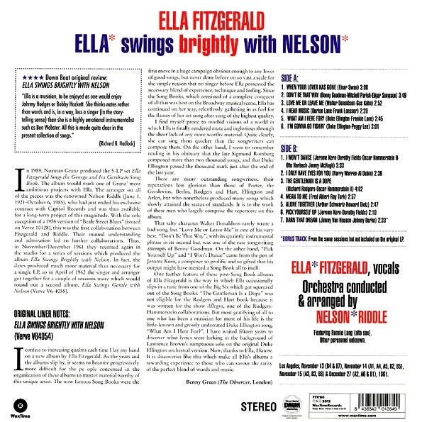 Ella Fitzgerald, Nelson Riddle - Ella Swings Brightly With Nelson (LP) - PureSound Records