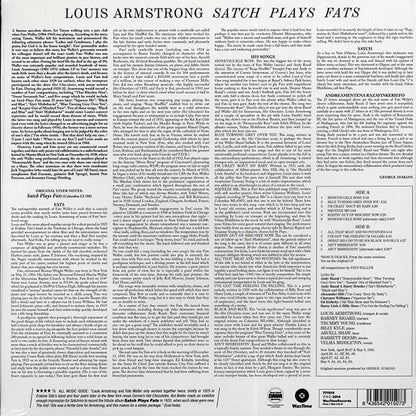 Louis Armstrong - Satch Plays Fats: A Tribute To Fats Waller (+3 bonus tracks) (ltd. ed.) (LP) - PureSound Records
