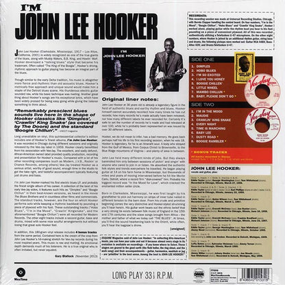 John Lee Hooker - I'm John Lee Hooker (+4 bonus tracks) (ltd. ed.) (LP) - PureSound Records