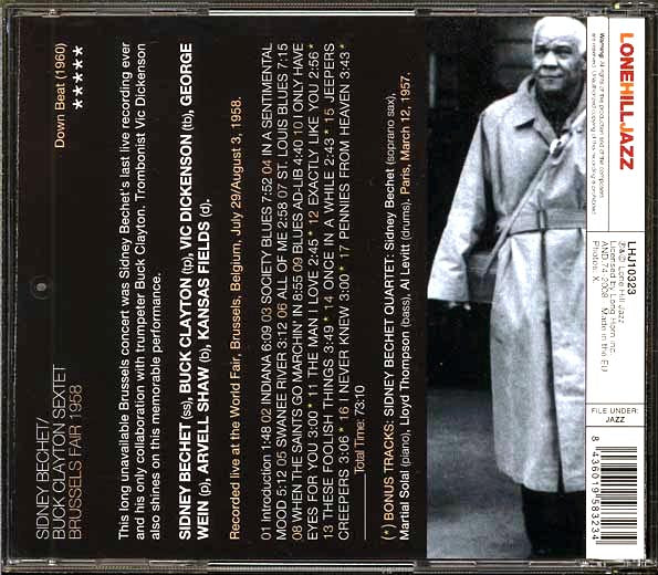 Sidney Bechet & Buck Clayton Sextet - Brussels Fair 1958 (CD)