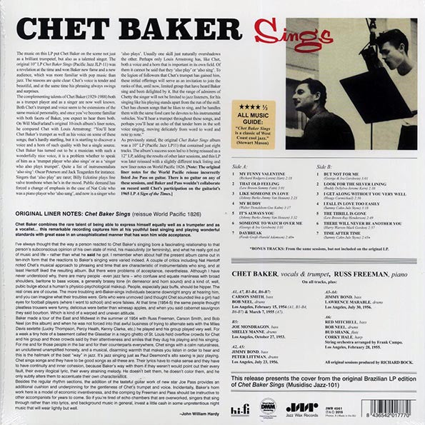 Chet Baker - Sings (ltd. ed.) (180g) (LP) - PureSound Records