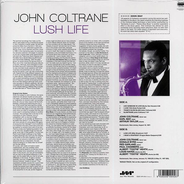 John Coltrane - Lush Life (+bonus track) (ltd. ed.) (180g) - PureSound Records