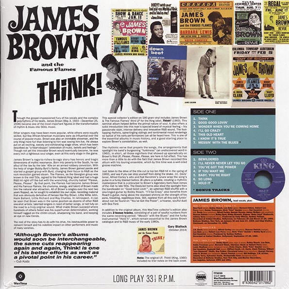 James Brown & The Famous Flames - Think (+2 bonus tracks) (ltd. ed.) (LP) - PureSound Records