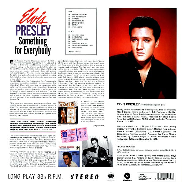 Elvis Presley - Something For Everybody (incl. mp3) (LP) - PureSound Records