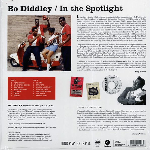 Bo Diddley - In The Spotlight (+2 bonus tracks) (LP) - PureSound Records
